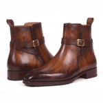 View product image 2: Paul Parkman Dual Tone Patina Leather Jodhpur Boots Brown