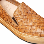 Calzoleria Toscana 9576 Dip-Dyed Woven Sneakers Brick