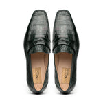 Caporicci 9961 Alligator Penny Loafers Green