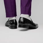 Caporicci 9961 Genuine Alligator Penny Loafers Black Size 9