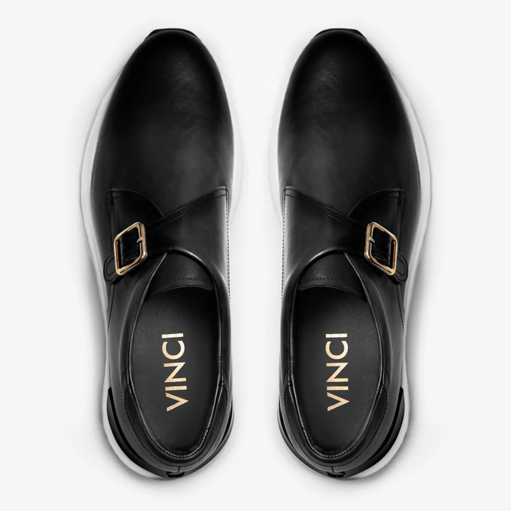 Vinci Leather The Torino Leather Sneaker Black