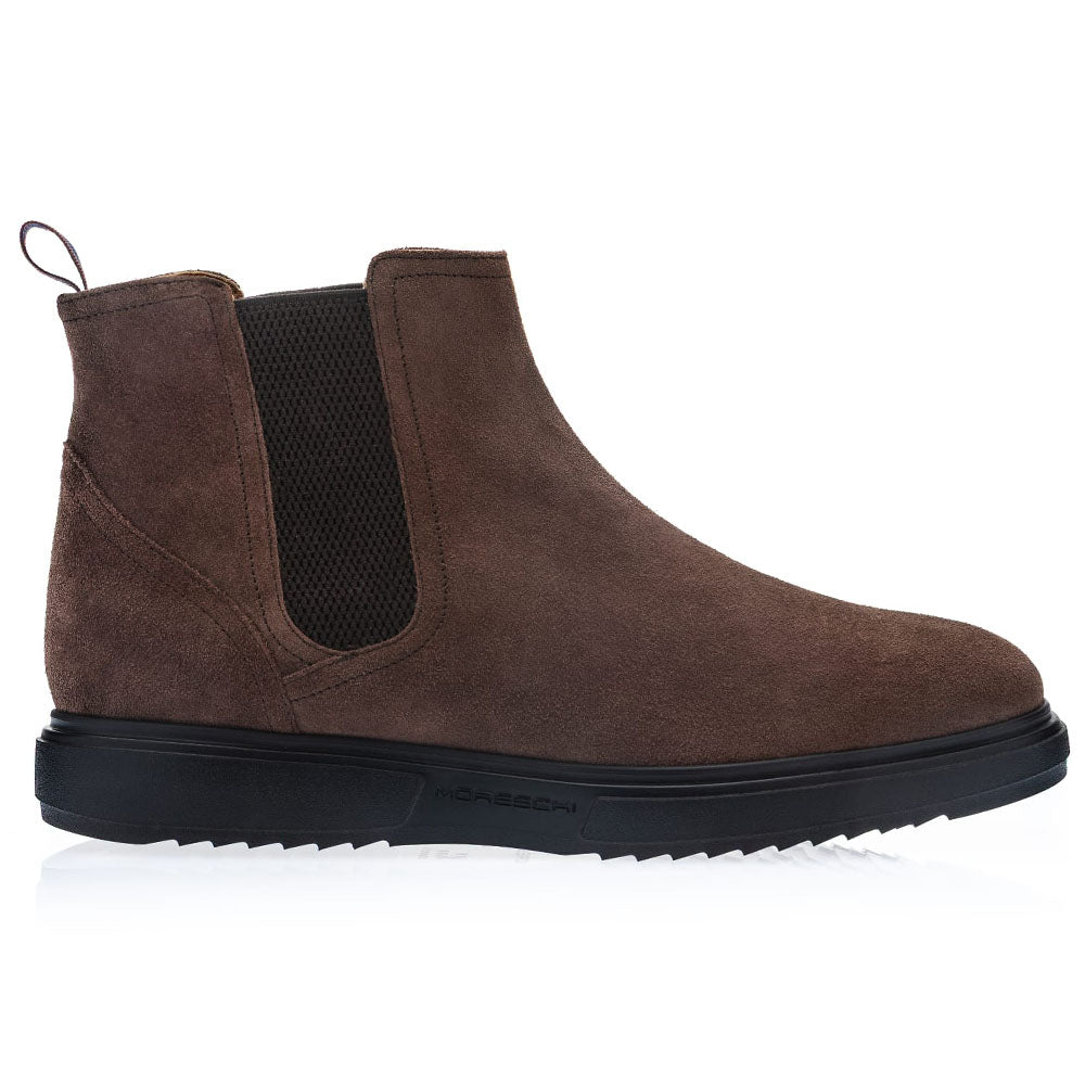 Moreschi Sforzesco Suede Chelsea Boots Brown