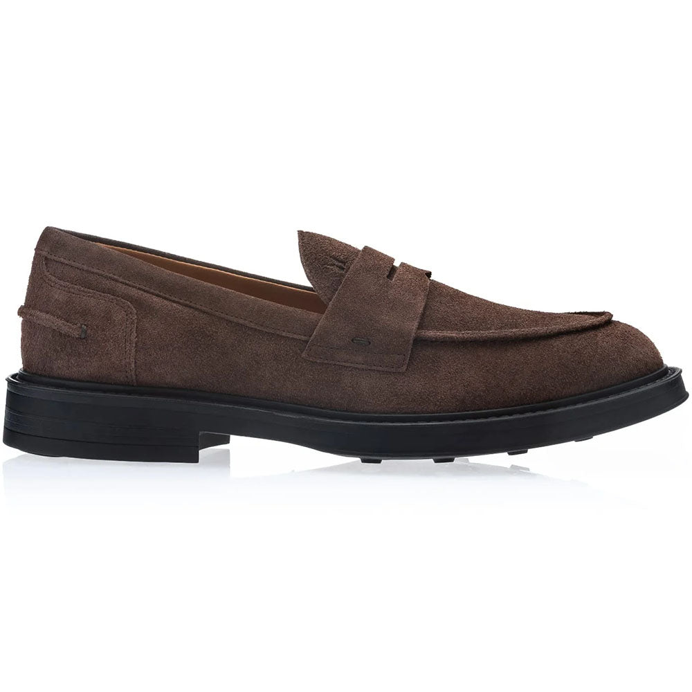 Moreschi Sempione Suede Penny Loafer Brown