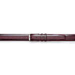 Mezlan Leather & Deerskin Belt Burgundy