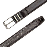 Mezlan Crocodile Belt Brown