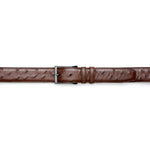 Mezlan Ostrich Skin Belt Tabac