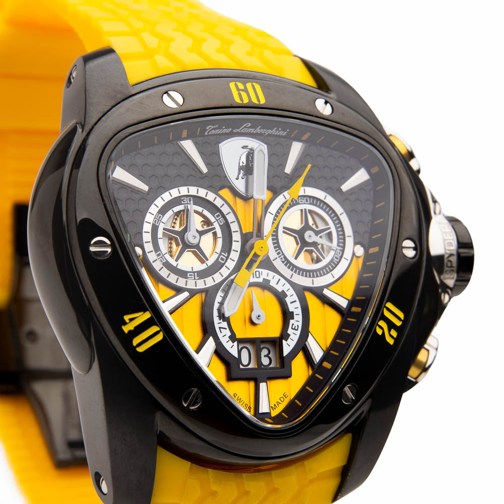 Tonino Lamborghini Spyder 1117SP Chronographic Sport Watch Black