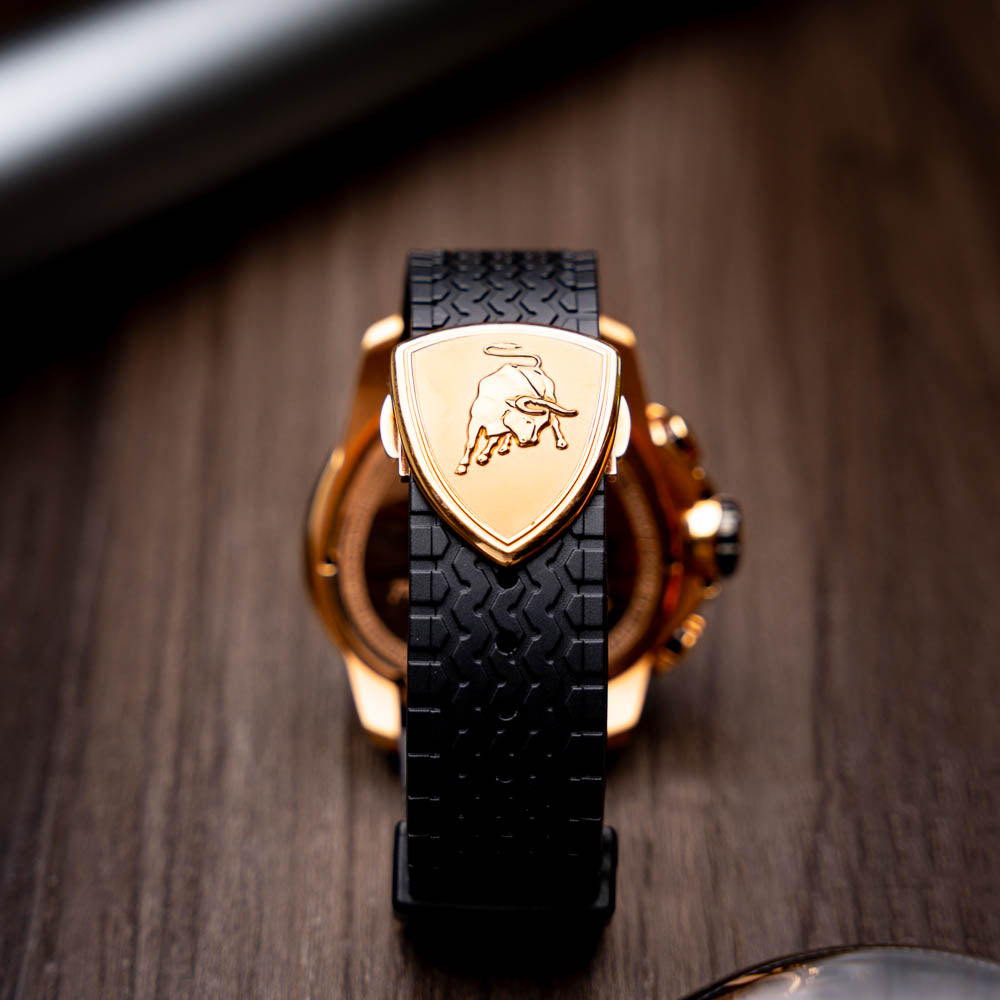 Tonino Lamborghini Spyder 1105SP Chronographic Sport Watch Gold