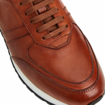 Bruno Magli Ace Modern Leather Jogger Cognac