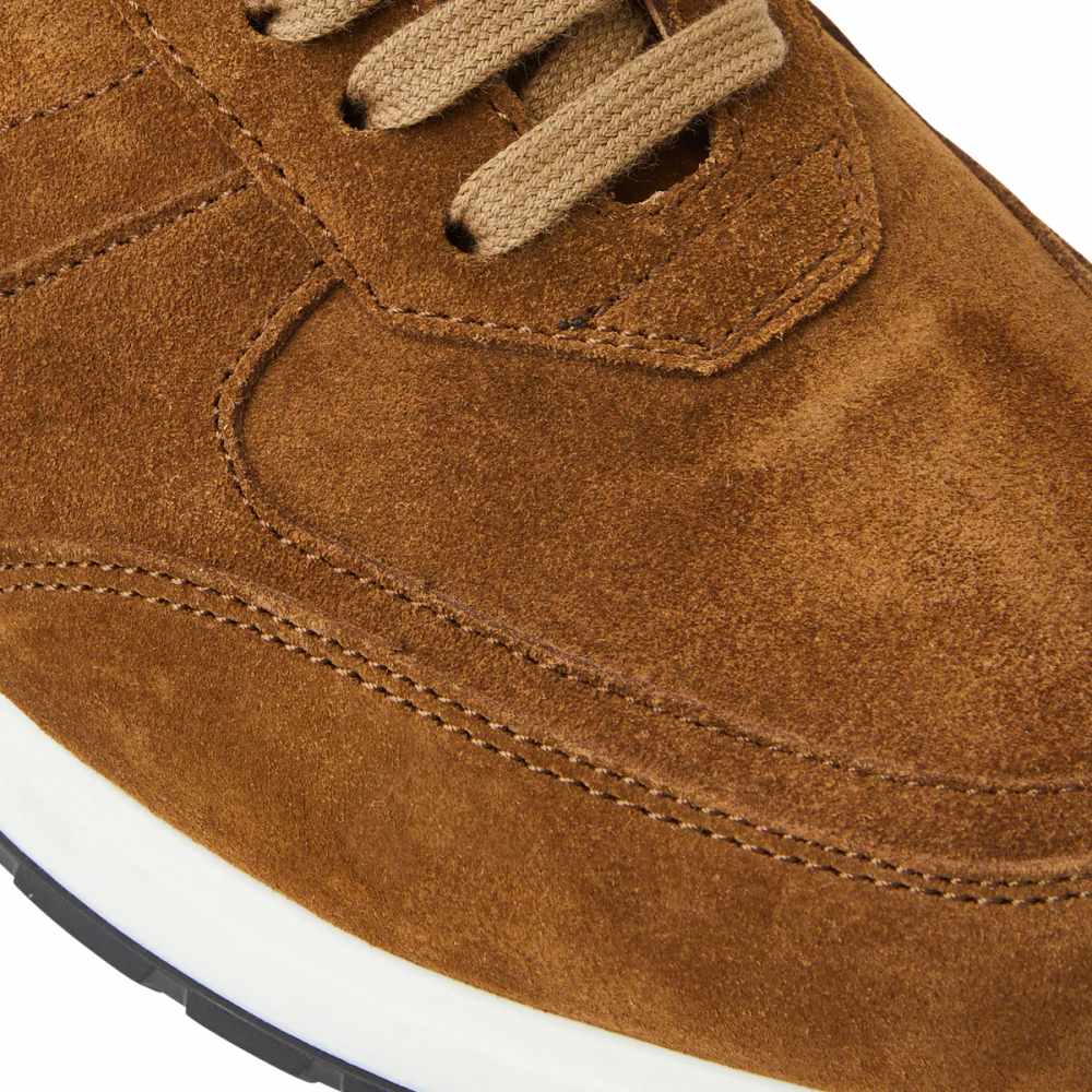 Bruno Magli Ace Modern Suede Jogger Tobacco