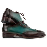 Paul Parkman Patina Leather Wingtip Oxfords Brown & Green
