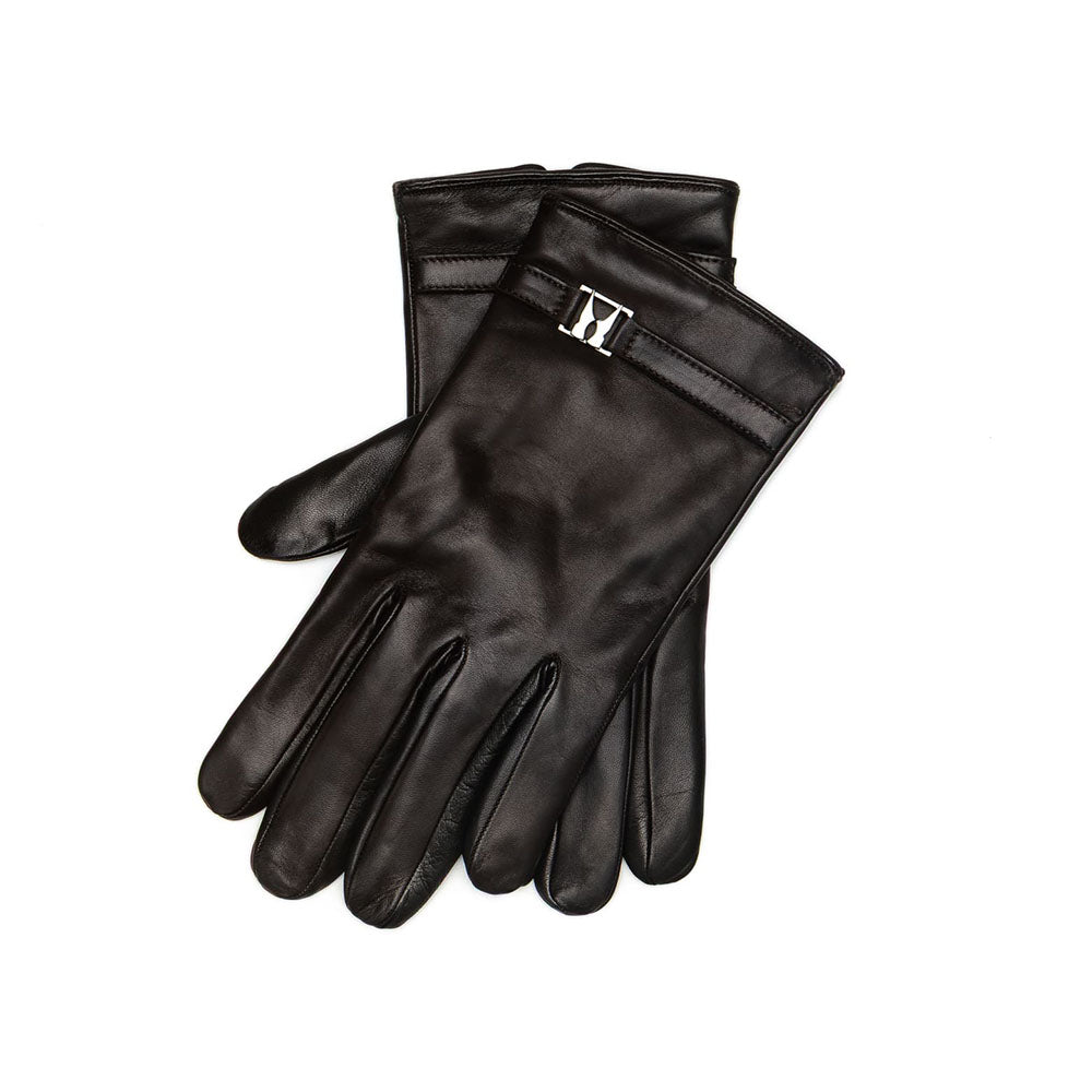 Moreschi Alaska Nappa & Cashmere Gloves Dark Brown