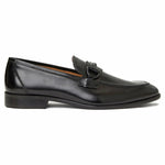 Bruno Magli Alessio Leather Slip On Bit Loafer Black