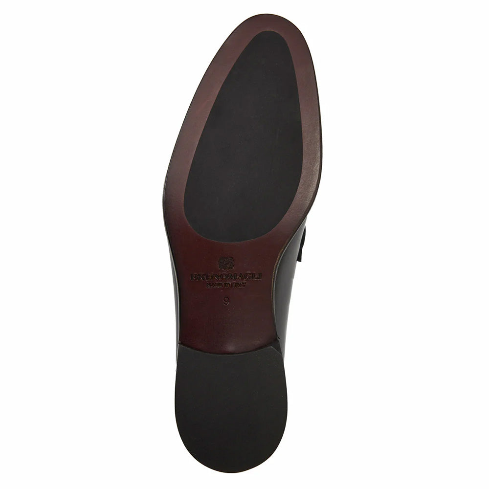 Bruno Magli Alessio Leather Slip On Bit Loafer Black