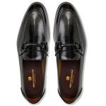 Bruno Magli Alessio Leather Slip On Bit Loafer Black