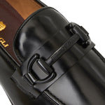 Bruno Magli Alessio Leather Slip On Bit Loafer Black