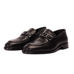 Vinci Leather Amsterdam Black Bit Loafer (18563 T-1)