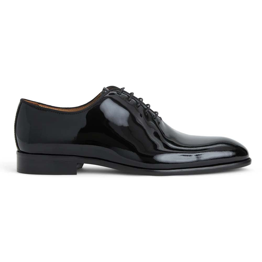 Bruno Magli Angelo Patent Leather Whole Cut Oxford Black