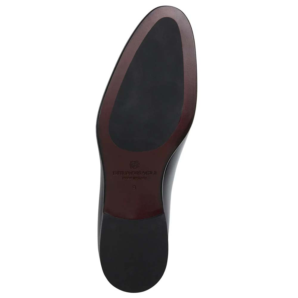 Bruno Magli Angelo Patent Leather Whole Cut Oxford Black