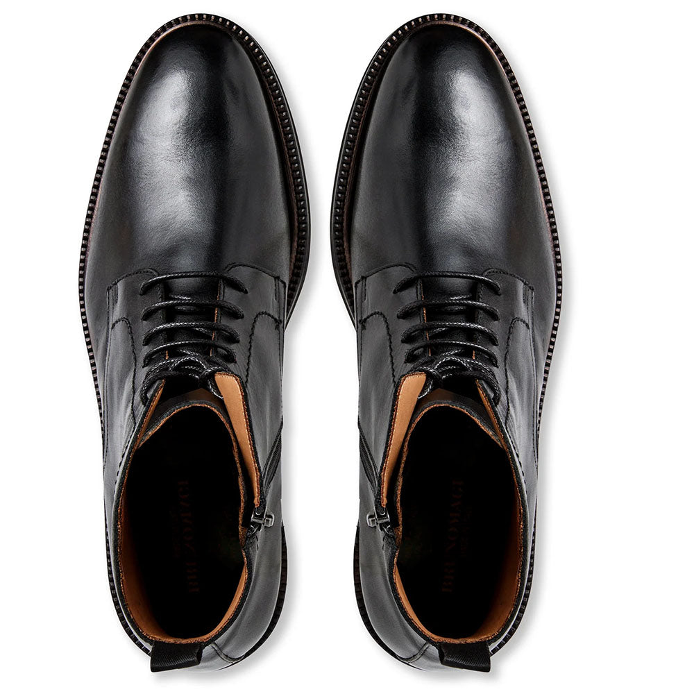 Bruno Magli Anthony Calfskin Lace-Up Boot Black
