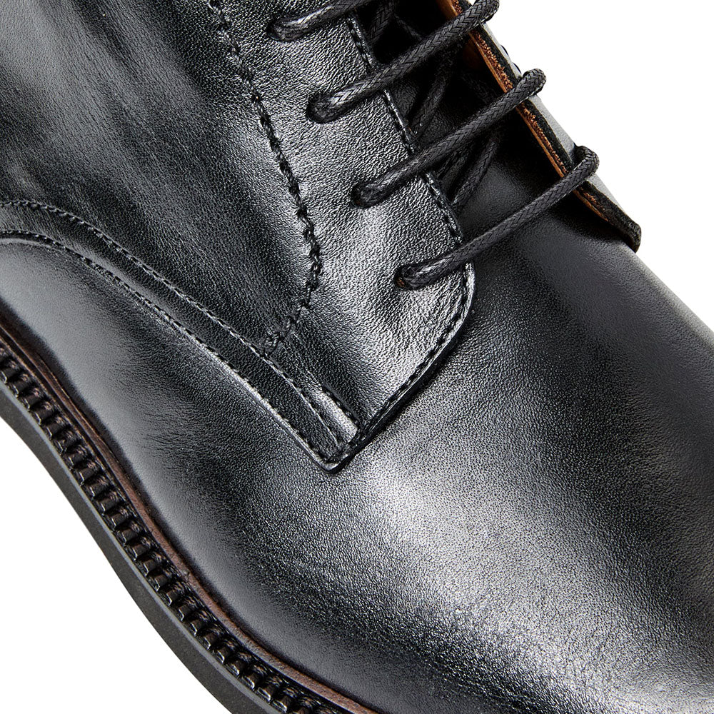 Bruno Magli Anthony Calfskin Lace-Up Boot Black