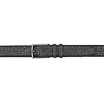 Mezlan Laser Print Calfskin Belt Black