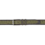 Mezlan Ostrich Skin Belt Olive