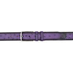 Mezlan Ostrich Skin Belt Purple