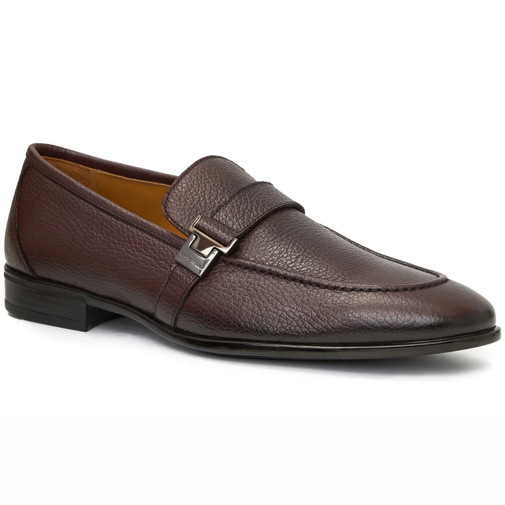 Bruno Magli Arlo Slip On Side Bit Loafer Brown