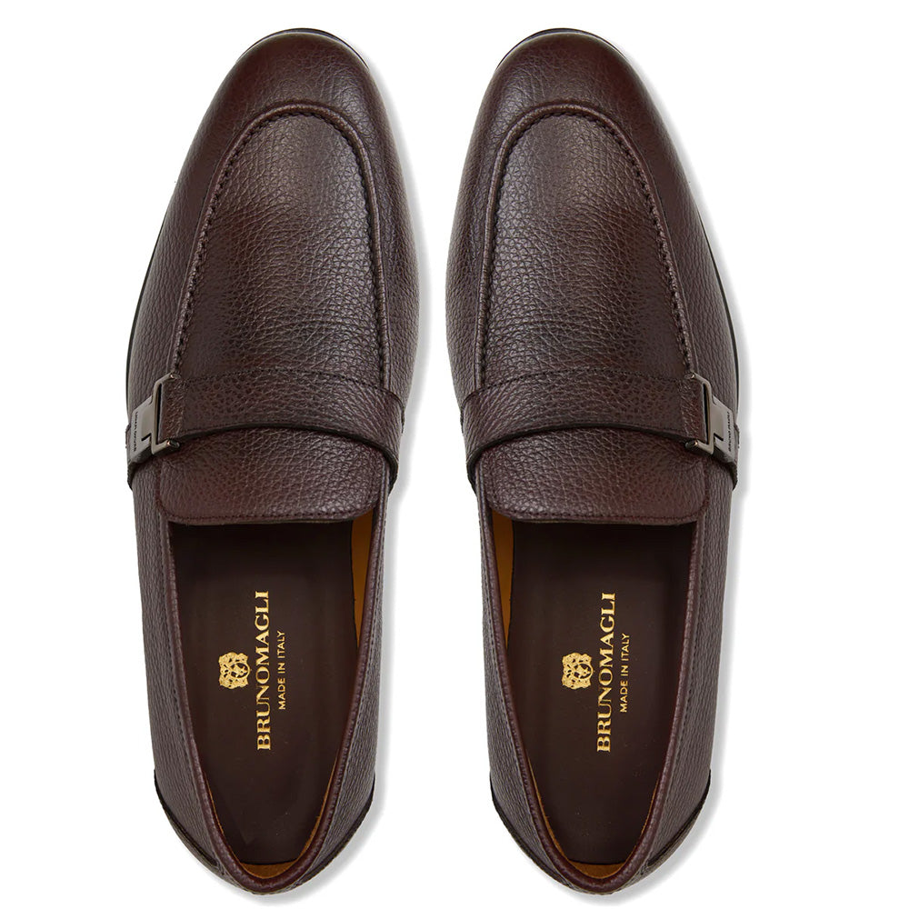Bruno Magli Arlo Slip On Side Bit Loafer Brown