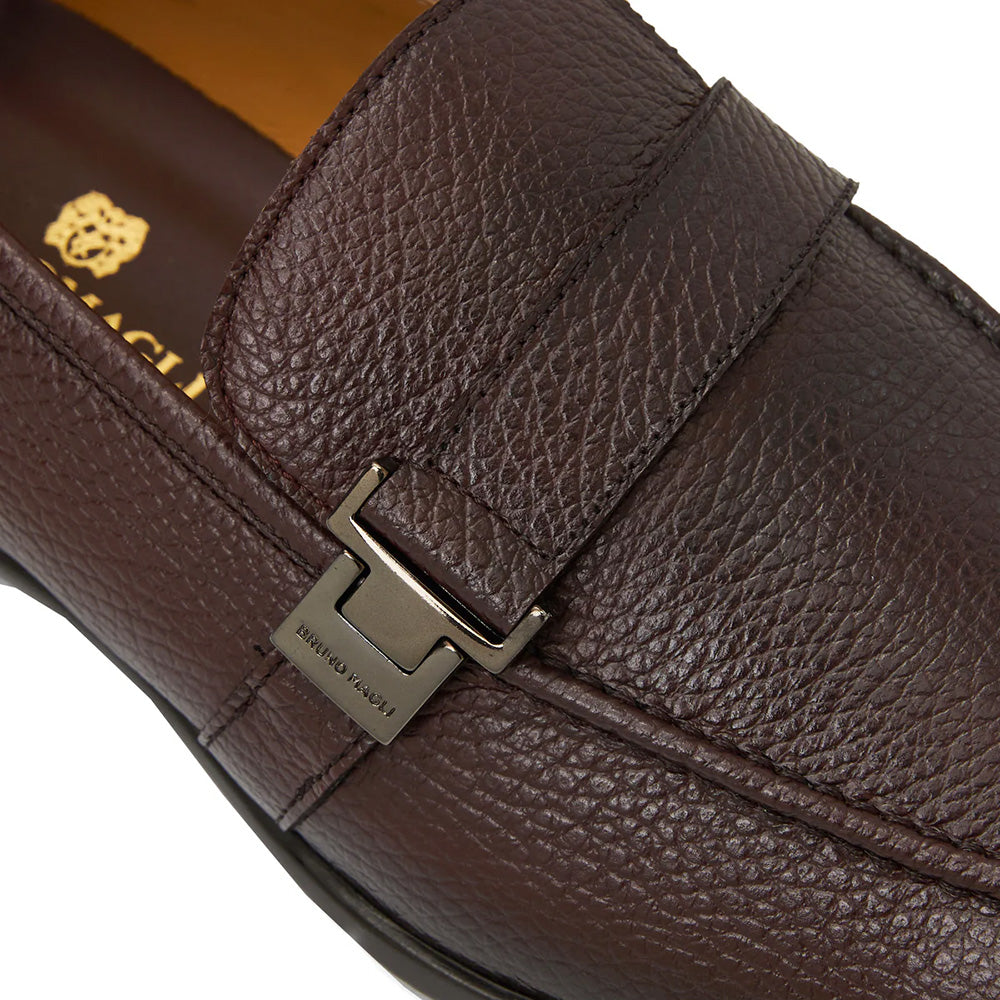 Bruno Magli Arlo Slip On Side Bit Loafer Brown