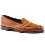 Zelli Alberto Italian Calf & Sueded Leather Loafer Cognac (15-755-CGN)