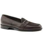 Zelli Alberto Italian Calf & Sueded Leather Loafer Charcoal (15-755-CHL)