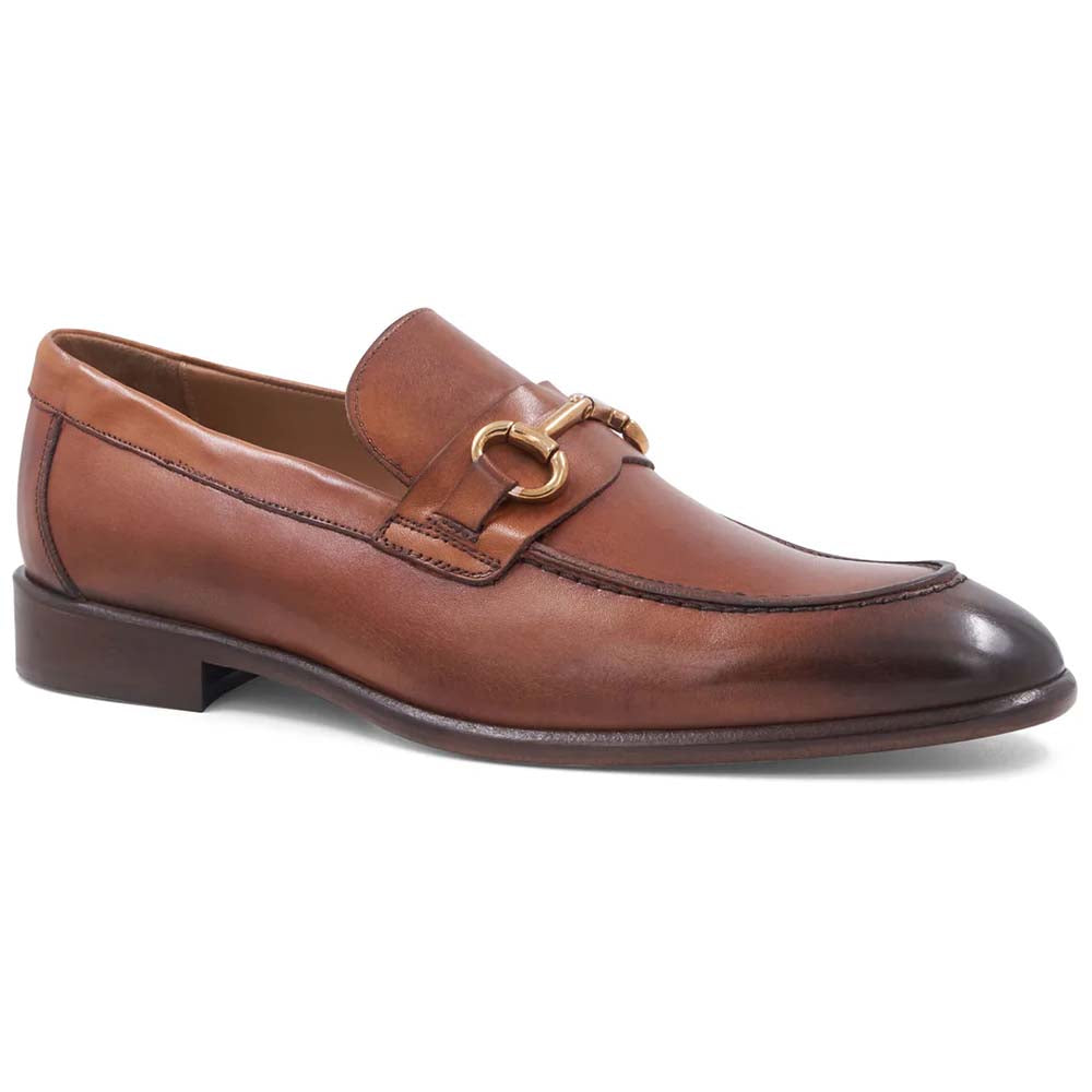 Bruno Magli Alessandro Leather Slip On Bit Loafer Cognac