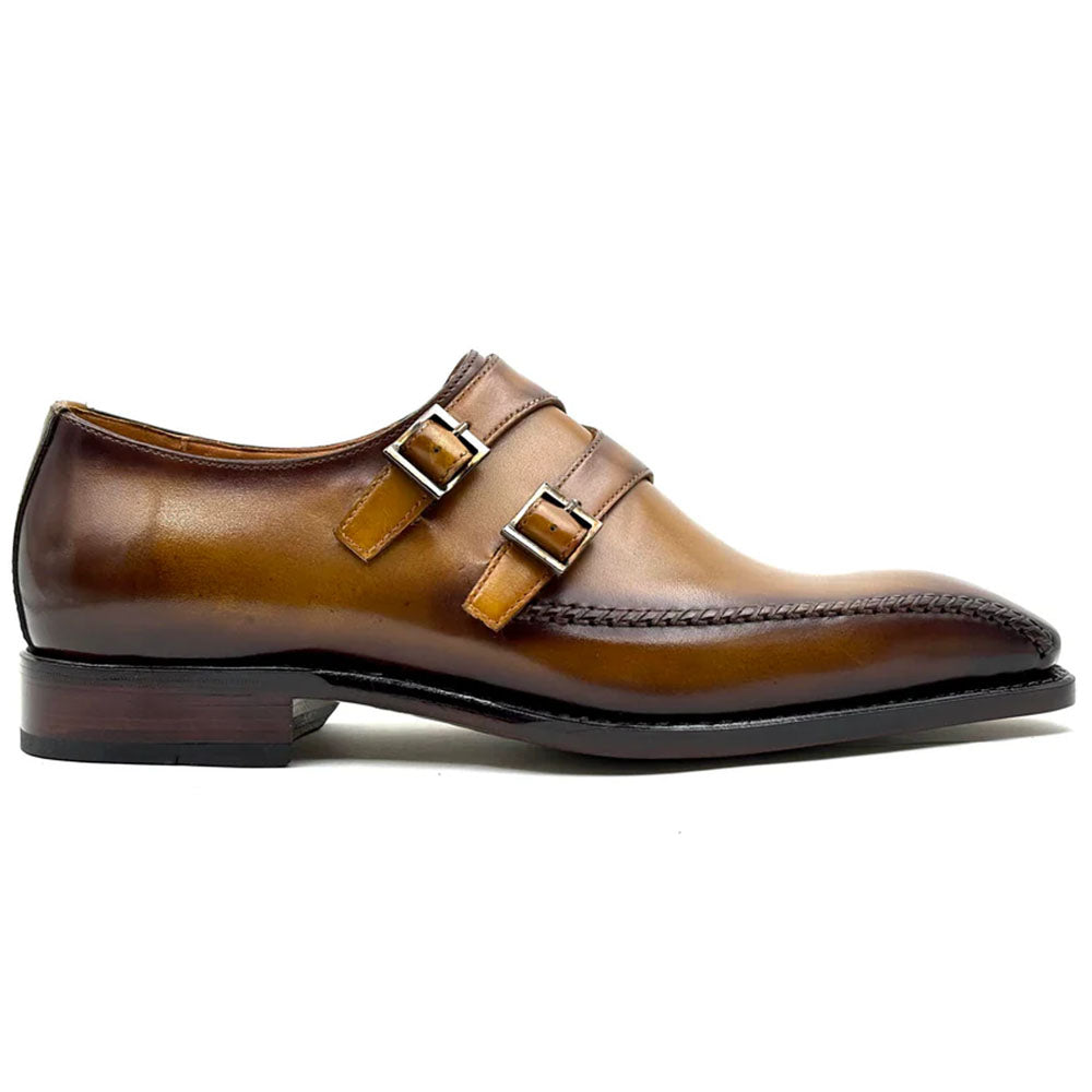 Ugo Vasare Alex Double Monkstrap Shoes Mustard