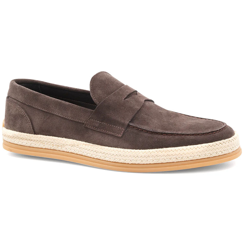 Bruno Magli Alfama Espadrille Suede Loafer Brown