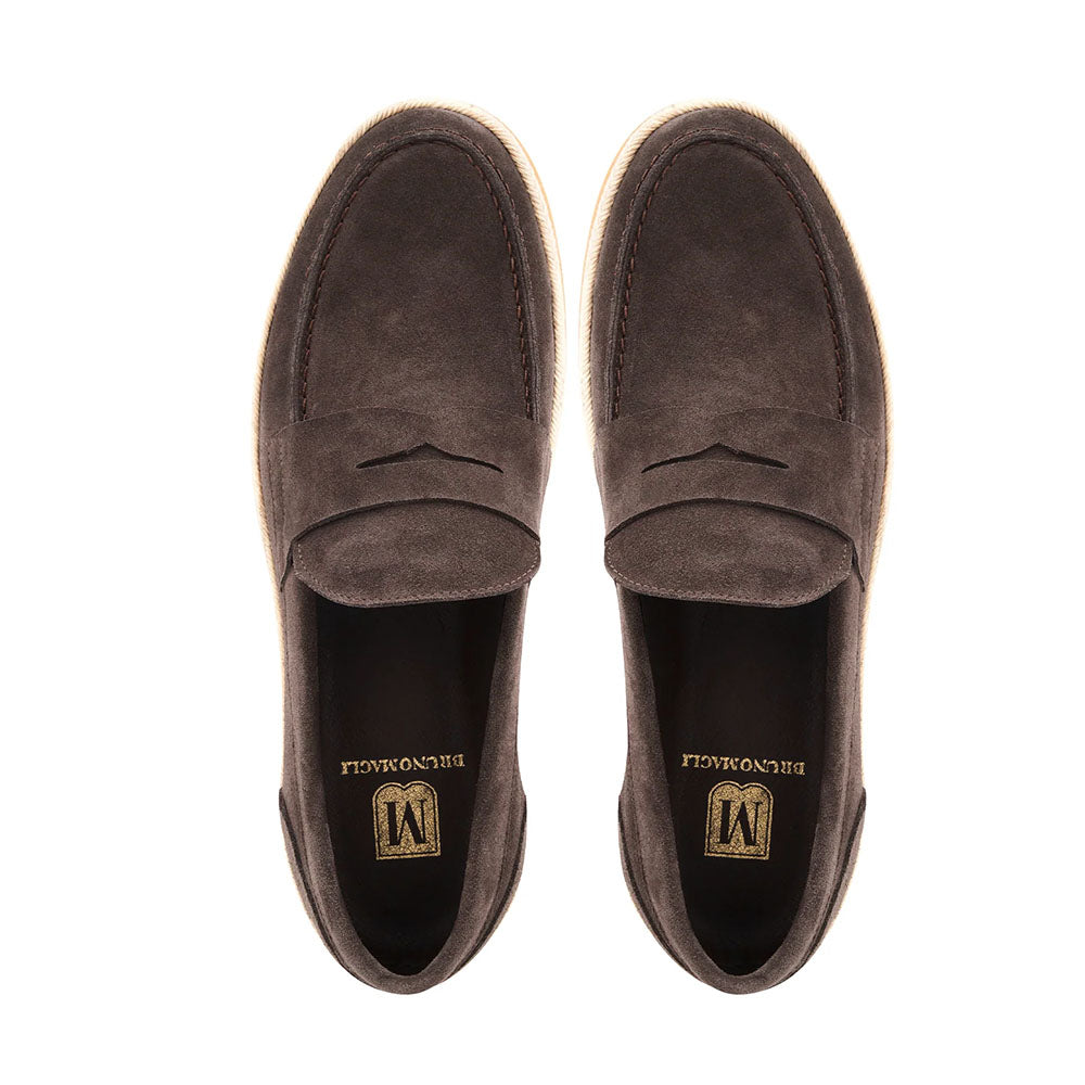 Bruno Magli Alfama Espadrille Suede Loafer Brown