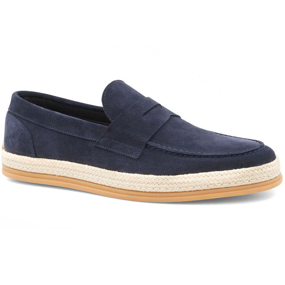 Bruno Magli Alfama Espadrille Suede Loafer Navy