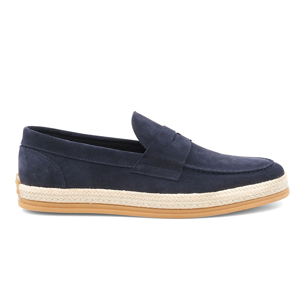 Bruno Magli Alfama Espadrille Suede Loafer Navy