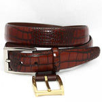 Torino Leather Alligator Embossed Calf - Cognac