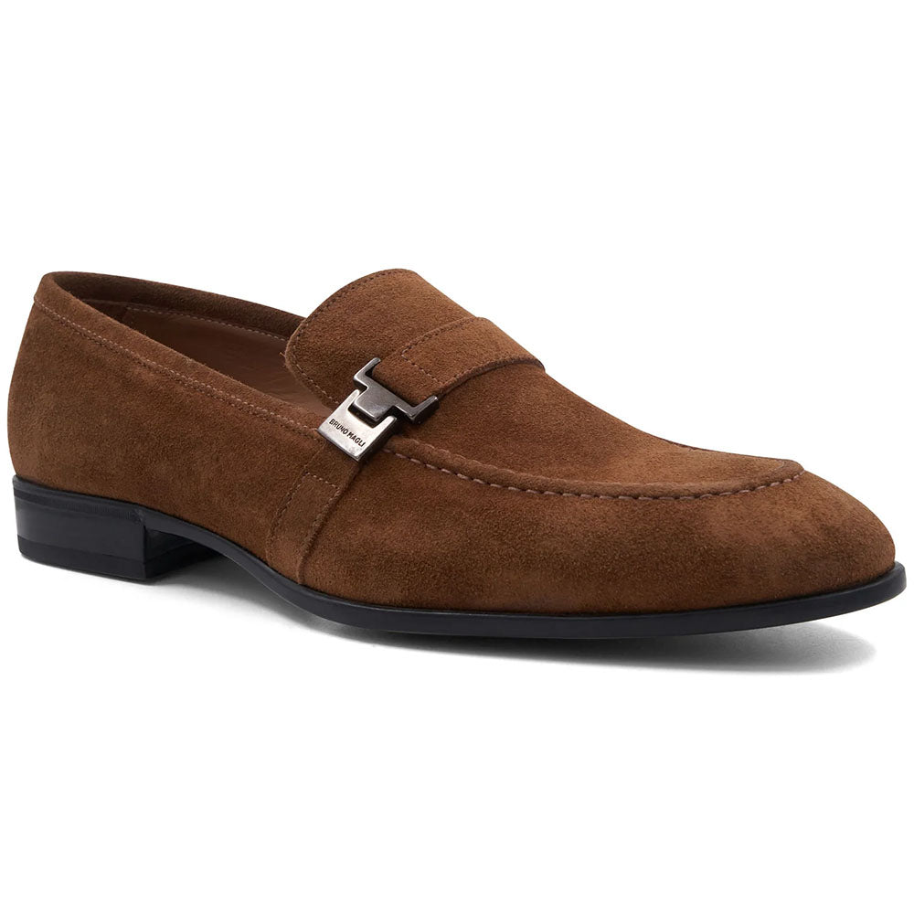 Bruno Magli Arlo Suede Bit Loafer Cognac