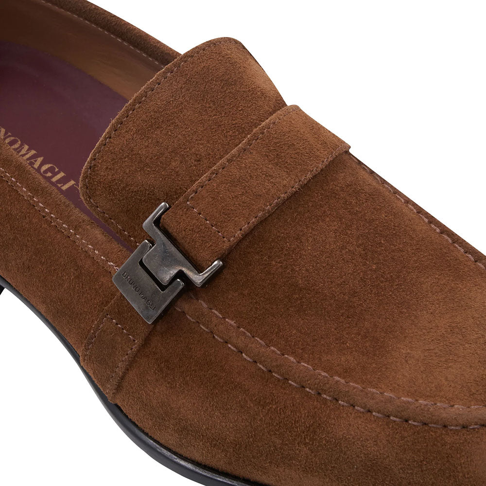 Bruno Magli Arlo Suede Bit Loafer Cognac