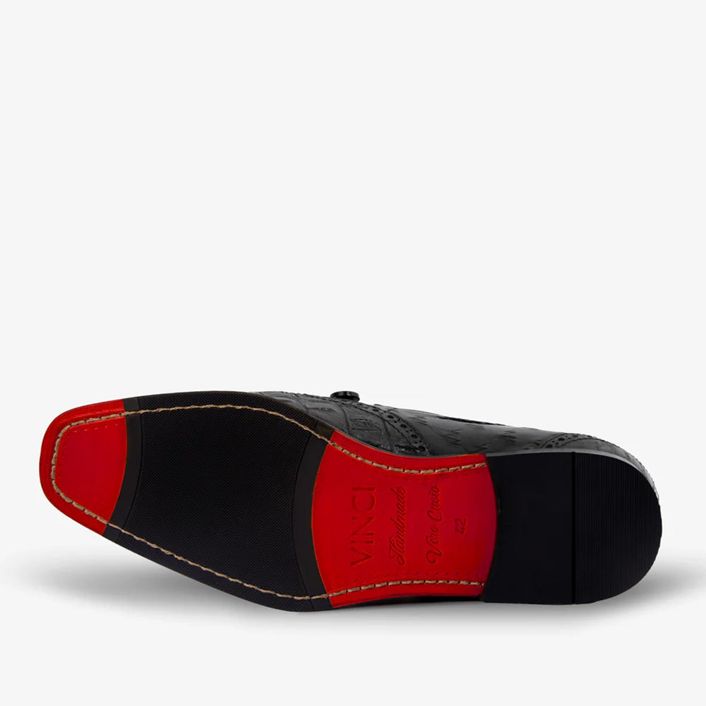 Vinci Leather The Istanbul Tassel Loafer Black