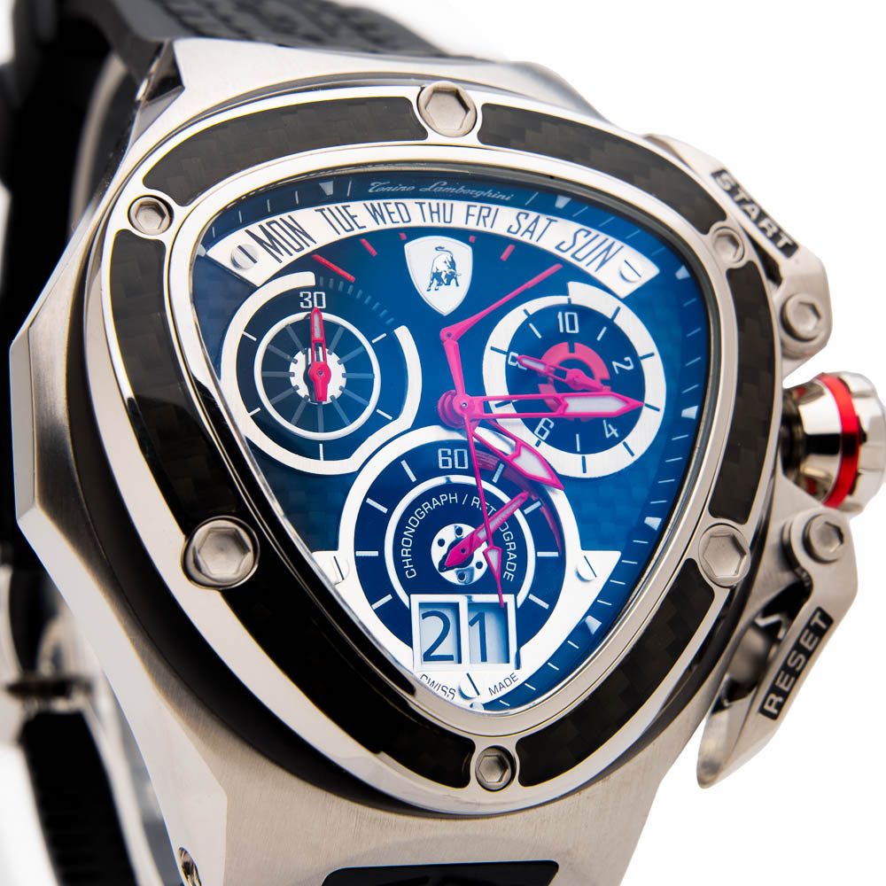Tonino Lamborghini Spyder 3020SP Chronographic Sport Watch Black