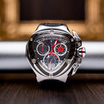 Tonino Lamborghini Spyder 3020SP Chronographic Sport Watch Black/Chrome (Limited Edition)