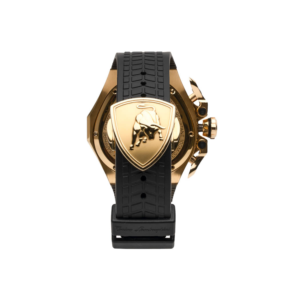 Tonino Lamborghini Spyder 3011SP Stainless Steel Chronographic Sport Watch Gold (Limited Edition)