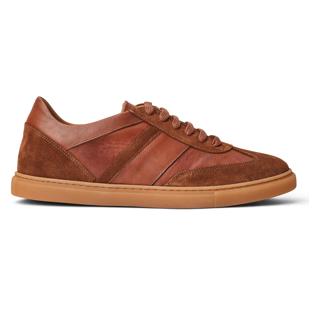 Bruno Magli Baccio Leather & Suede Sneaker Cognac
