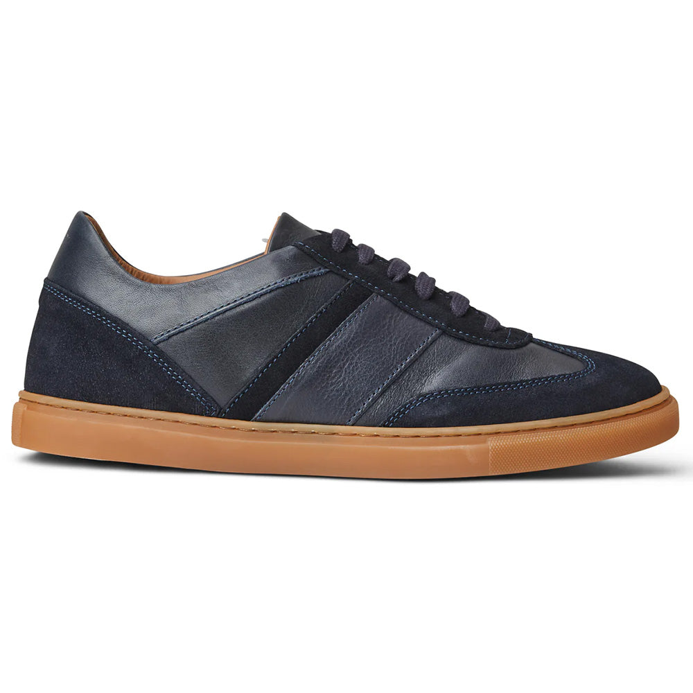 Bruno Magli Baccio Leather & Suede Sneaker Navy