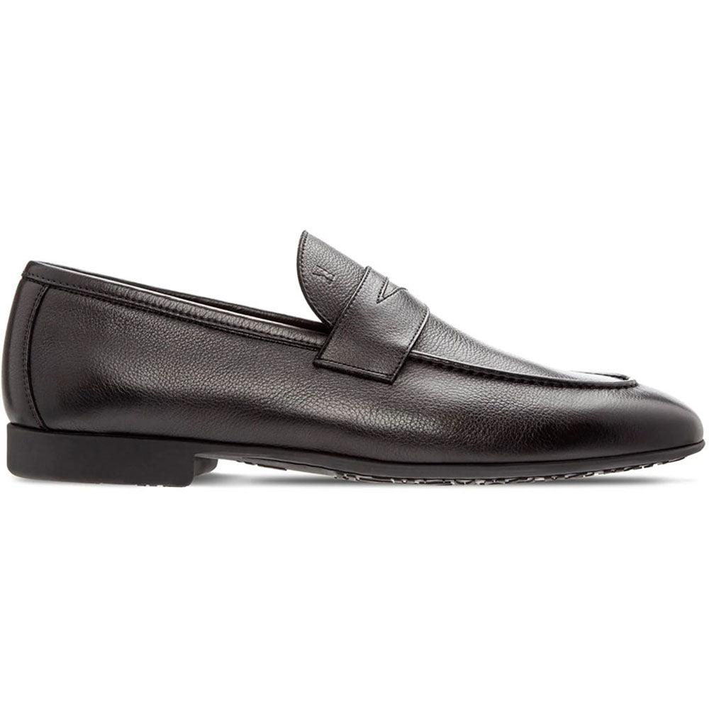Moreschi Baku Grain Penny Loafer Black