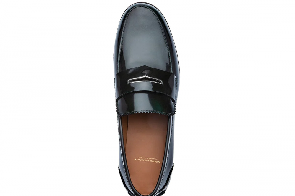 Superglamourous Balmoral Brushed Loafers Green